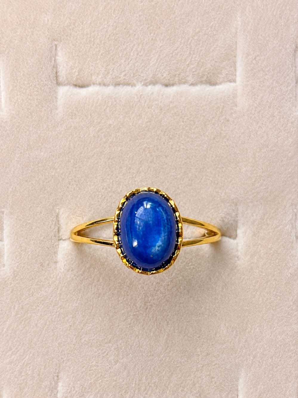 September Birthstone Ring | Star Sapphire | Gold Plated | Nickel Free